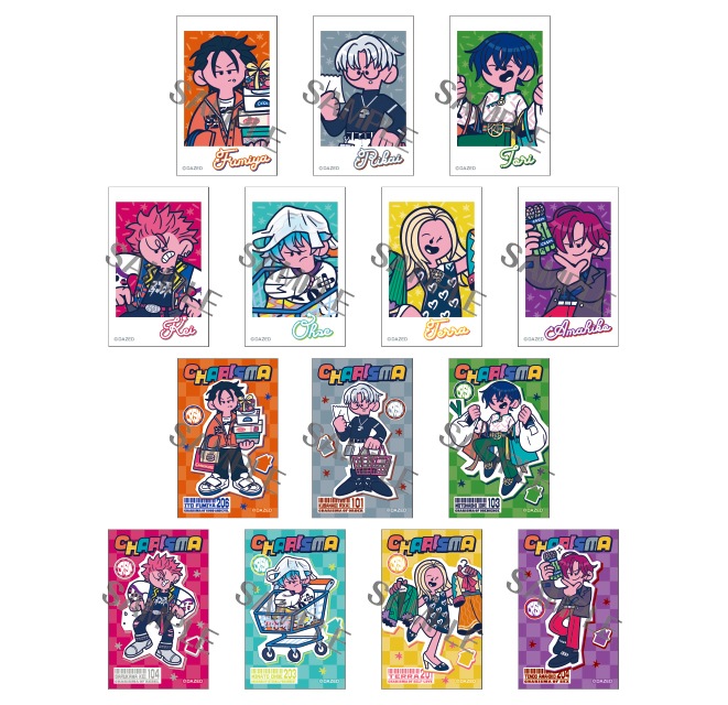 カリスマ  描き起こしミニフォトカードコレクション【おでかけver.】（全14絵柄/1パック2枚入り）