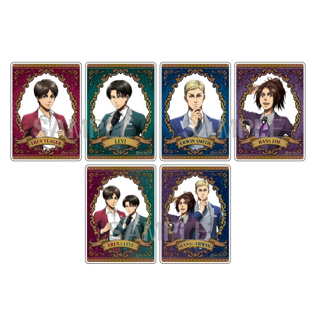 進撃の巨人  描き下ろしアクリルカードコレクション（全6種）